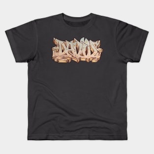 DAVID - GRAFFITI NAME by PHECK Kids T-Shirt